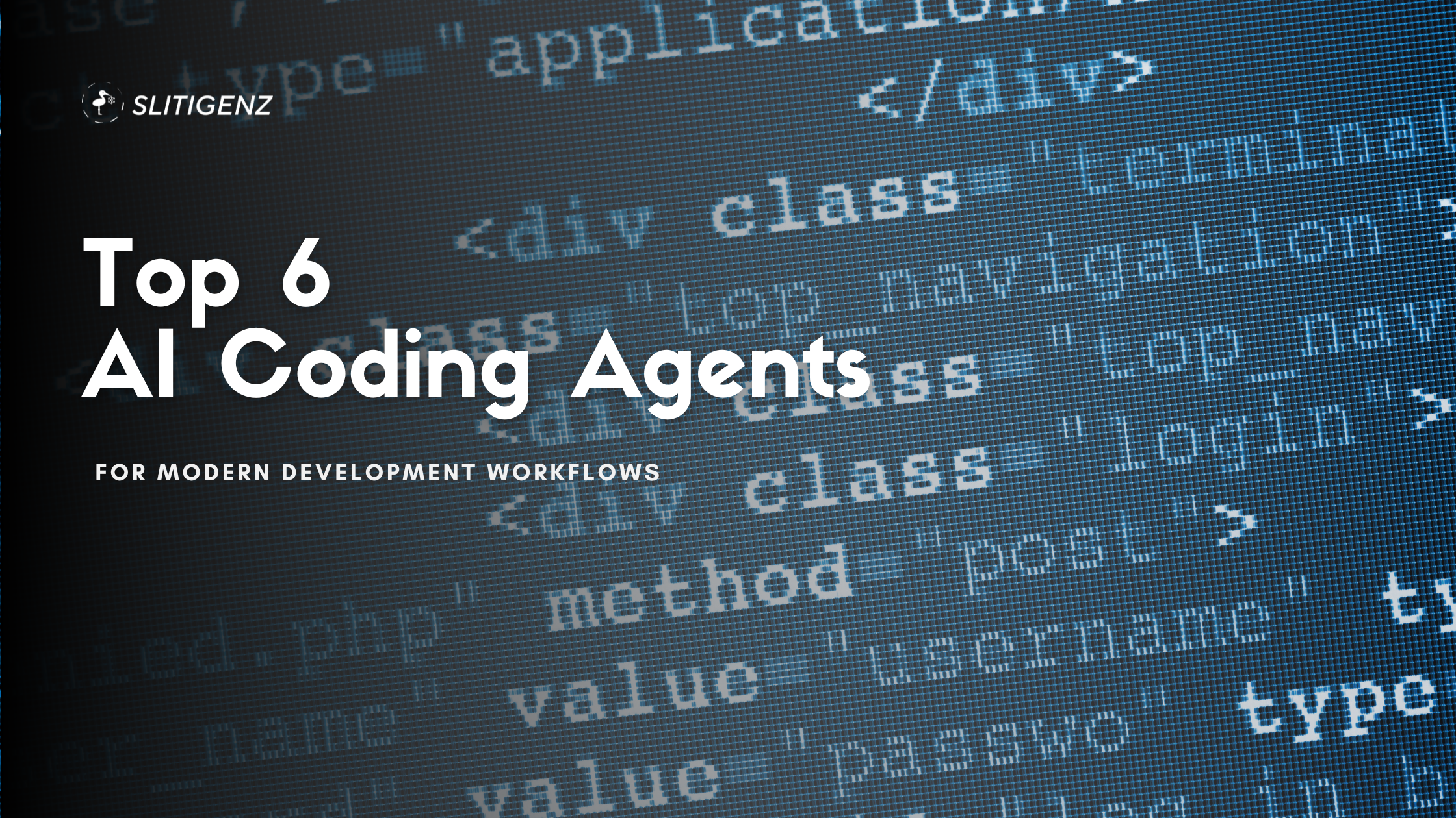 Cover image for blog post on top 6 AI coding agents for developers in 2025